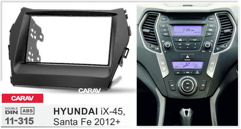 CARAV 11-315 переходная рамка Hyundai IX-45 Santa Fe