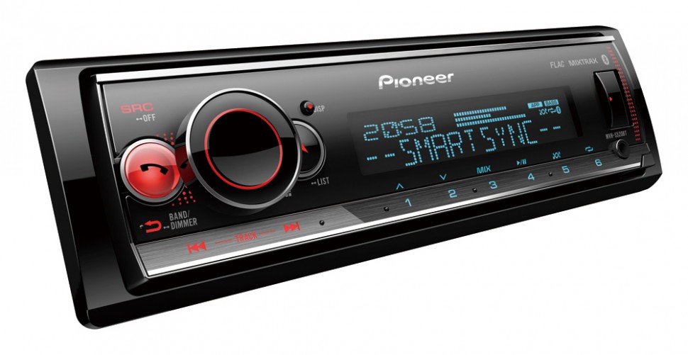 Pioneer MVH-S520BT автомагнитола 1DIN/USB/Bluetooth/A2DP/AUX