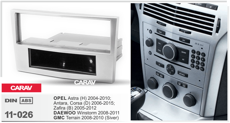 CARAV 11-026 переходная рамка Opel Astra Corsa Zafira