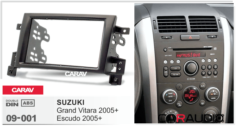 CARAV 09-001 переходная рамка Suzuki Grand Vitara 