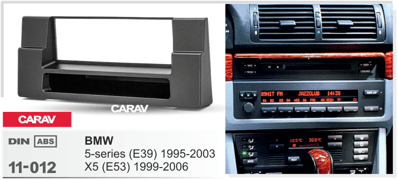 CARAV 11-012 переходная рамка BMW 5 (E39) X5 (E53)