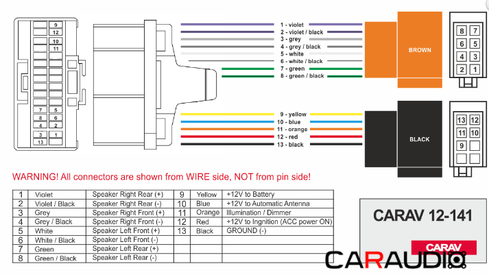 CARAV 12-141 ISO переходник для магнитолы Buick Cadillac