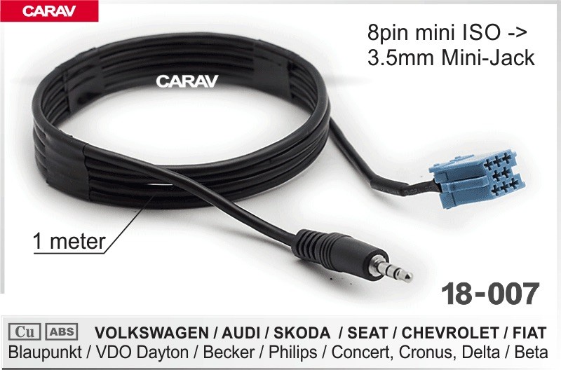 CARAV 18-007 штатный USB удлинитель VOLKSWAGEN AUDI SKODA SEAT CHEVROLET FIAT
