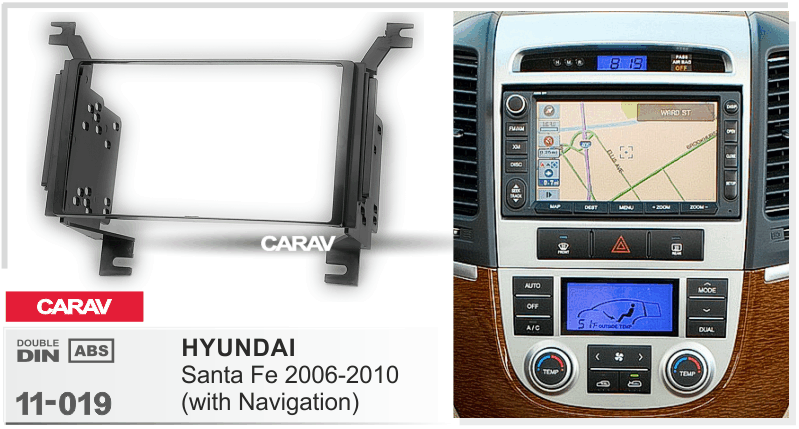CARAV 11-019 перехідна рамка Hyundai Santa Fe