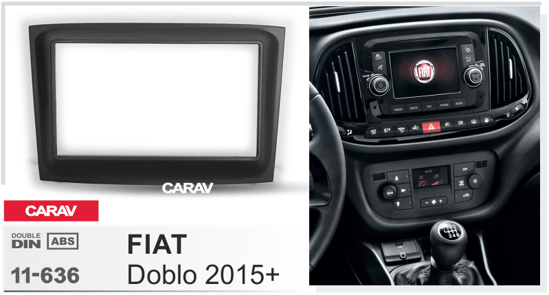 CARAV 11-636 переходная рамка Fiat Doblo 2015+