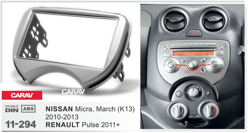 CARAV 11-294 переходная рамка Nissan Micra Renault Pulse