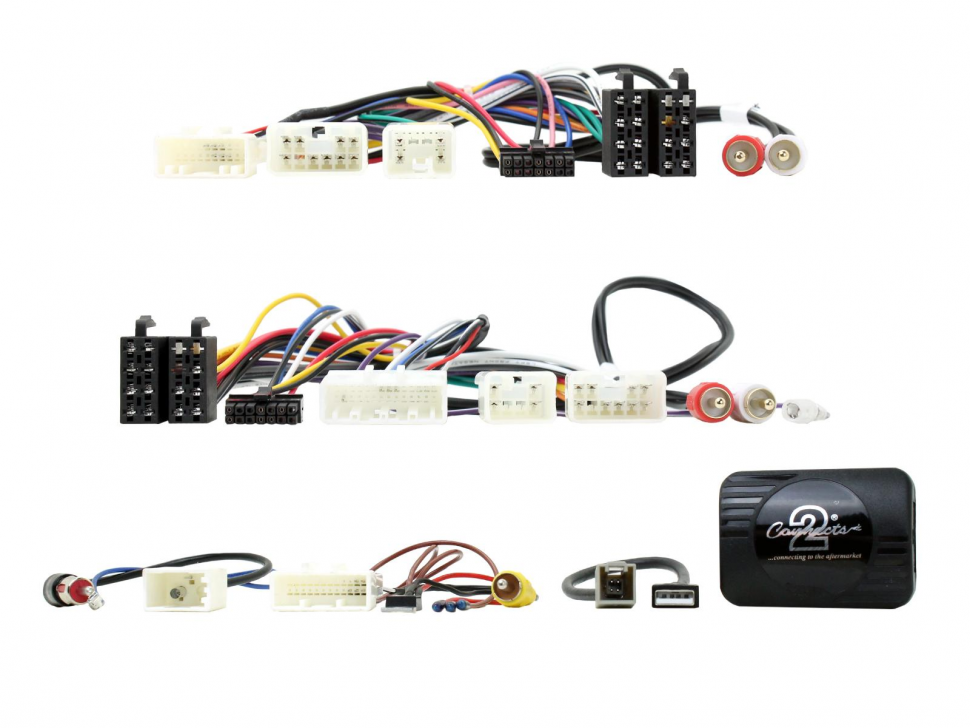 Connects3 CTSTY008.2 адаптер кнопок на руле + USB удлинитель + сохранение заводской камеры + антенный переходник