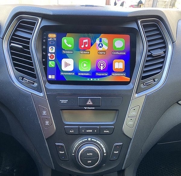 Hyundai Santa Fe 2014 - Нова магнітола для Android + CarPlay