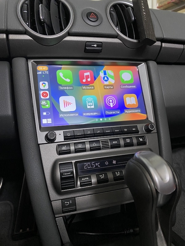 Porshe Boxter магнитола на Андроид + CarPlay с экраном 9 дюймов