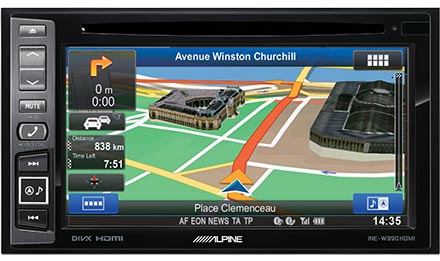 GPS навигация в Alpine INE-W990HDMI