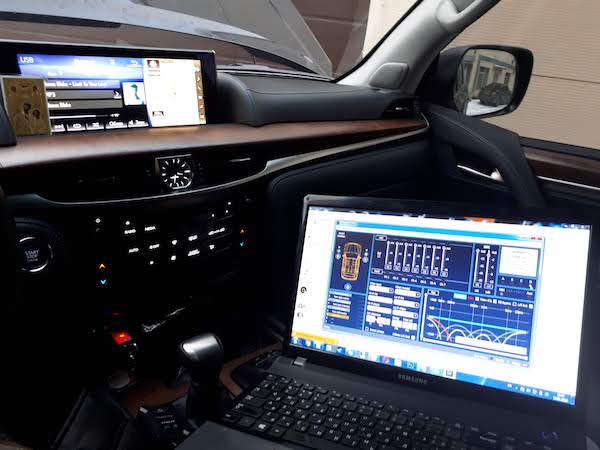 настройка звукового процессора DSP в Lexus