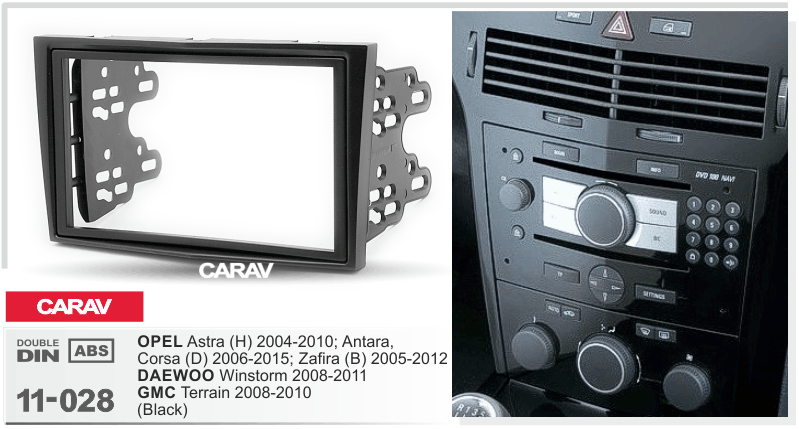 CARAV 11-028 переходная рамка Opel Astra Corsa Zafira