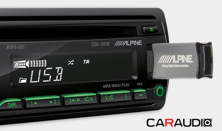 ALPINE CDE-201R автомагнитола CD/USB/FLAC
