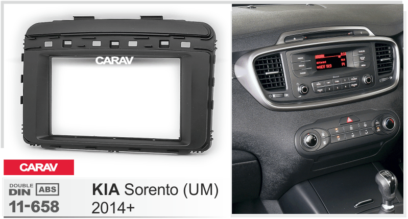 CARAV 11-658 переходная рамка Kia Sorento 2014+