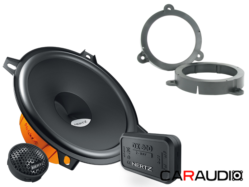 Комплект акустики Renault Megane (Hertz DSK 130.3 + проставочные кольца)