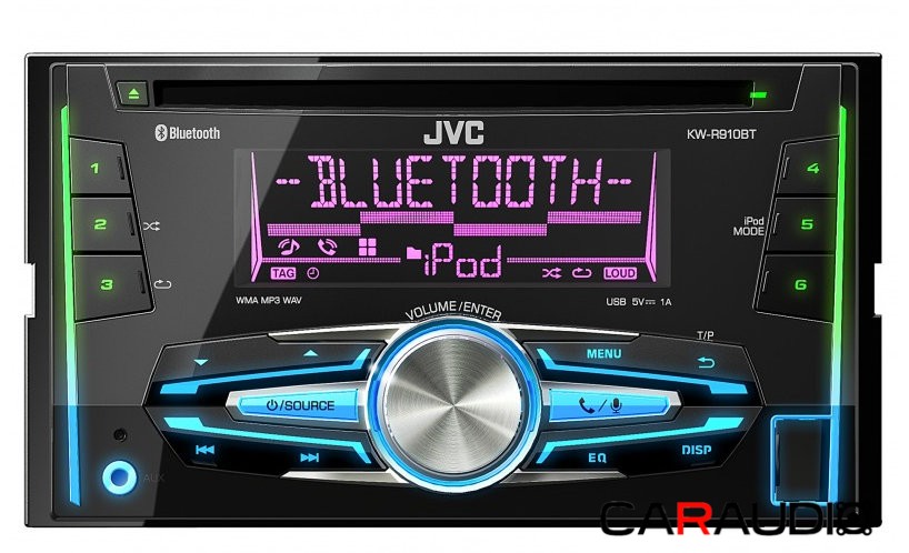 JVC KW-R910BTE автомагнитола 2DIN CD/USB/MP3/Bluetooth