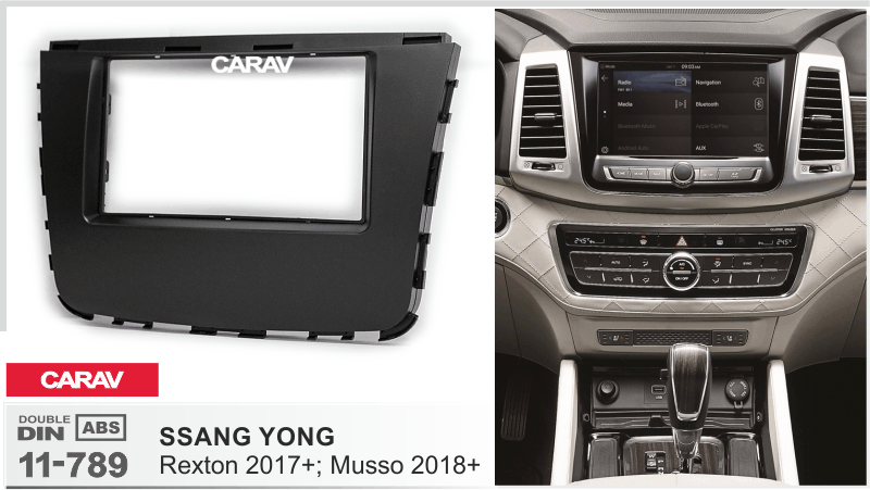 CARAV 11-789 переходная рамка Ssang Yong Rexton 2017+