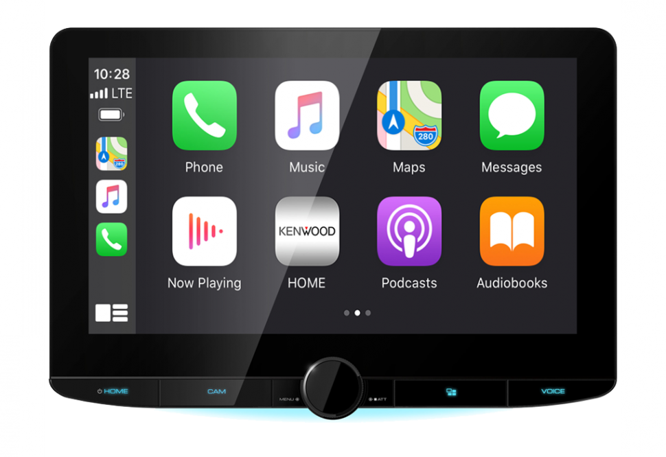 Автомагнитола CarPlay/AndroidAuto с большим экраном 10 дюймов Kenwood DMX-9720XDS