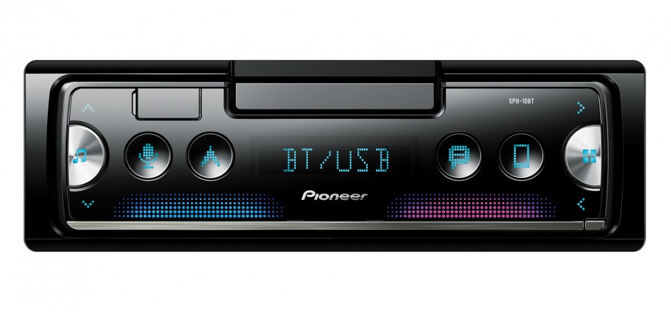 Pioneer SPH-10BT магнитола 1 дин для смартфона Bluetooth/USB/Spotify/поддержка iPhone Android