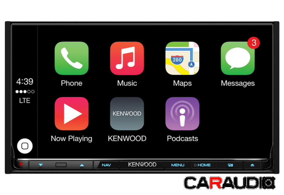 Kenwood DNX-8160DABS - меню Apple CarPlay