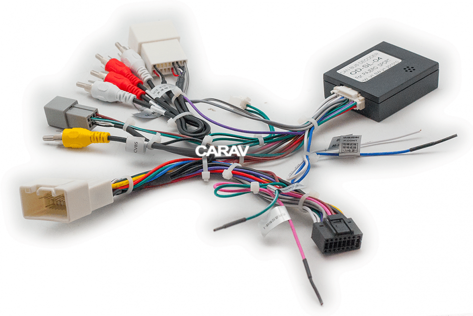 CARAV 16-041 CAN-Bus переходник 16-pin для подключения автомагнитолы на Андроид с экраном 9"/10" в Mitsubishi Pajero Sport 2015+