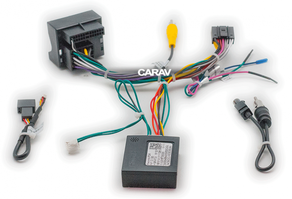 CARAV 16-043 CAN-Bus переходник 16-pin для подключения автомагнитолы на Андроид с экраном 9"/10" в Peugeot/Citroen (Quadlock)