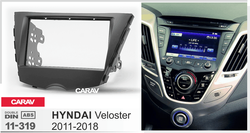 CARAV 11-319 перехідна рамка Hyundai Veloster