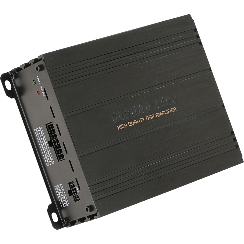 GROUND ZERO GZCS DSPA-4.60ISO 4-канальний підсилювач з 8-канальним DSP процесором та роз'ємом ISO
