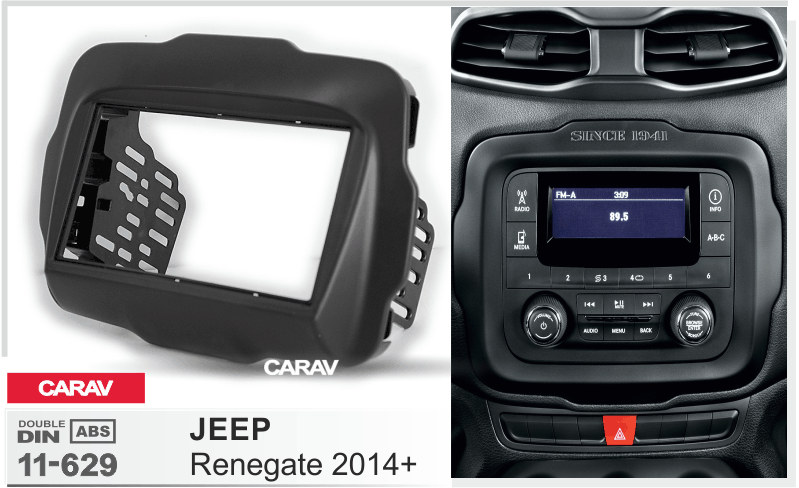 CARAV 11-629 переходная рамка Jeep Renegade