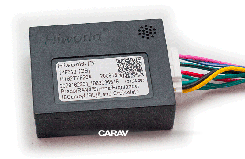 CARAV 16-045 CAN-Bus 16-pin разъем с поддержкой кнопок на руле для подключения в Toyota 2009-2013 магнитолы на Андроид