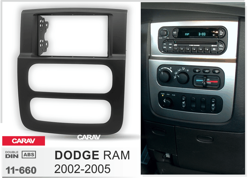 CARAV 11-660 переходная рамка Dodge Ram