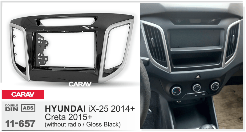 CARAV 11-657 рамка для автомагнитолы Hyundai Creta IX25