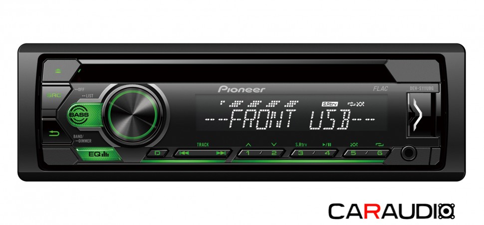 Pioneer DEH-S110UBG автомагнитола 1DIN/CD/USB/FLAC