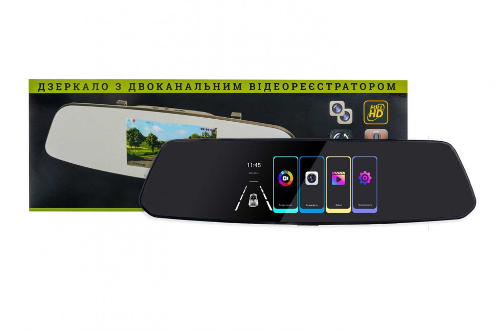 Зеркало заднего вида с видеорегистратором PHANTOM RM-52 DVR Full HD