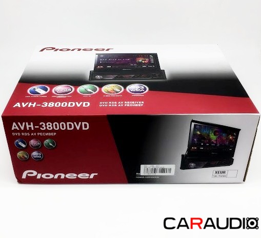 Pioneer AVH-3800DVD мультимедийная автомагнитола 1 DIN с выдвижным экраном