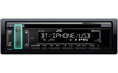 JVC KD-T801BT автомагнитола 1DIN/USB/AUX/Bluetooth