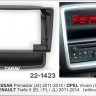 CARAV 22-1423 переходная рамка Renault Trafic/Opel Vivaro для магнитолы на Андроид с экраном 9 дюймов