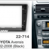 CARAV 22-714 переходная рамка для магнитолы с экраном 9" для Toyota Avensis 2002-2008