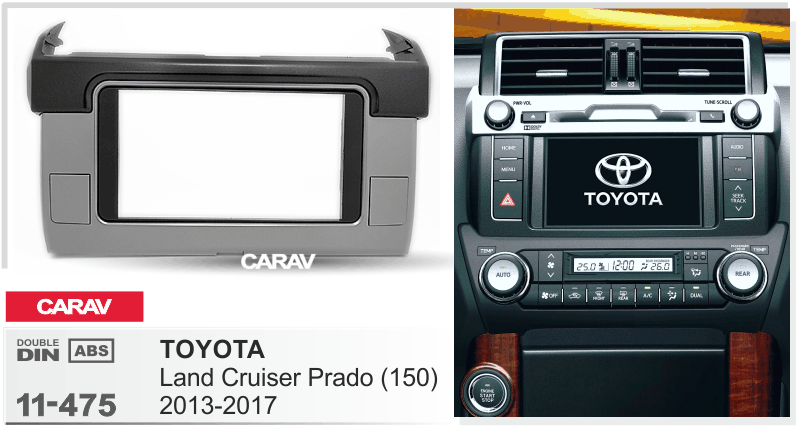 CARAV 11-475 переходная рамка Toyota Prado 150