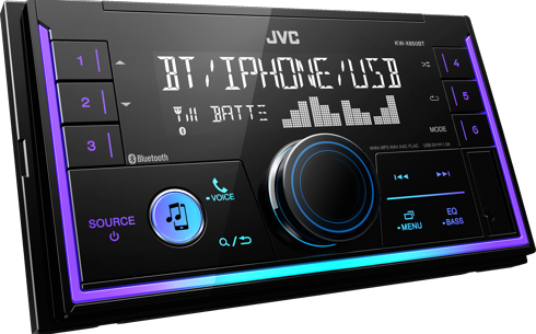 JVC KW-X850BT 2DIN цифровой медиа-ресивер с Bluetooth (без CD привода)