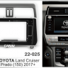 CARAV 22-025 переходная рамка TOYOTA Land Cruiser Prado (150) 2017+ для магнитолы с экраном 10 дюймов