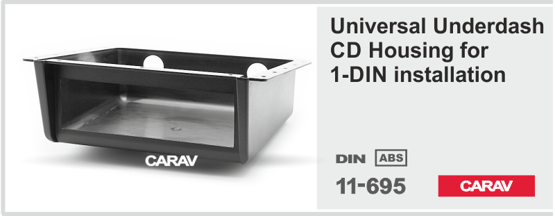 CARAV 11-695 универсальная шахта для магнитолы 1DIN