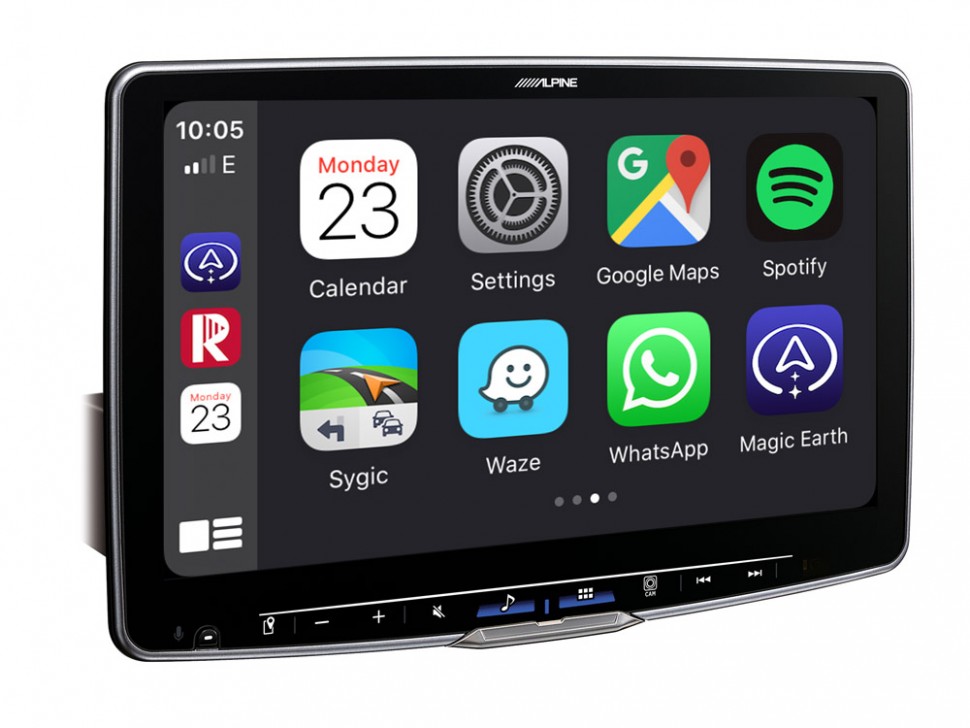 ALPINE ILX-F115D 11-дюймовый медиа-ресивер с корпусом 1 DIN/Apple CarPlay/Android Auto
