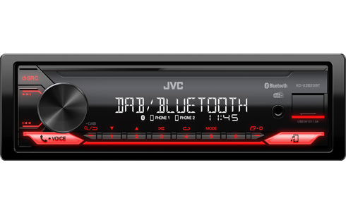 JVC KD-X282BT 1DIN магнитола с Bluetooth и цифровым тюнером DAB+