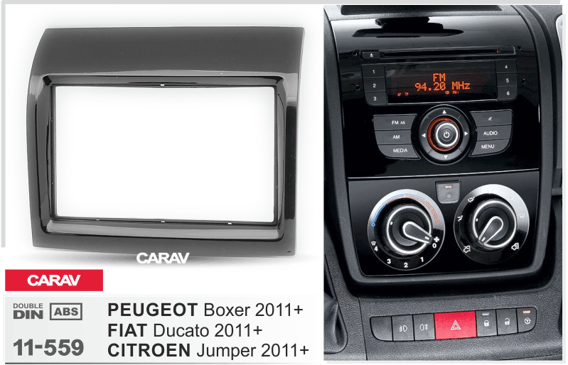 CARAV 11-559 переходная рамка Peugeot Fiat Citroen