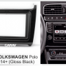 CARAV 11-539 переходная рамка Volkswagen Polo 2014 (черный лак)