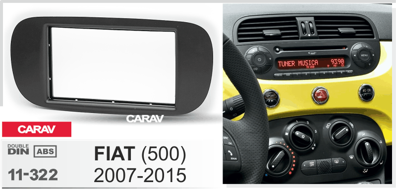 CARAV 11-322 перехідна рамка Fiat 500