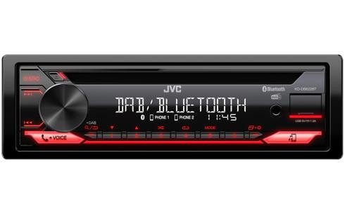 JVC KD-DB622BT 1-DIN CD-ресивер із Bluetooth і цифровим тюнером DAB+