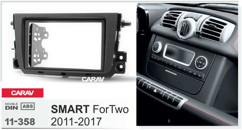 CARAV 11-358 переходная рамка Smart ForTwo