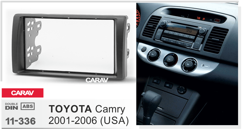 CARAV 11-336 переходная рамка Toyota Camry 2001-2006